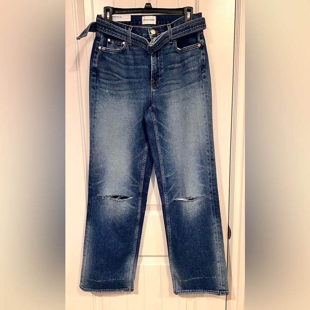COTTON CITIZEN wide leg DENIM JEANS NWT